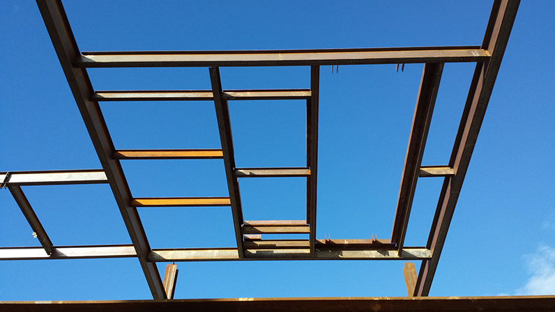 Brigham Young University Harman Building Addition steel framing