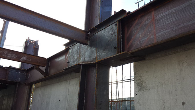 Brigham Young University Harman Building Addition steel moment frame connection