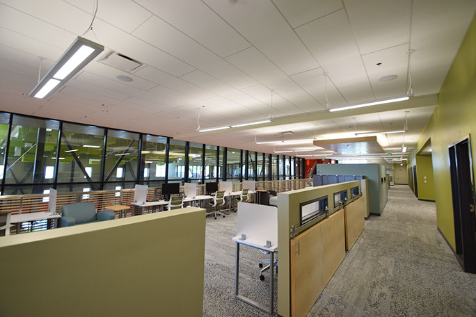 C. Mark Openshaw Education Center and Office Building balcony work area