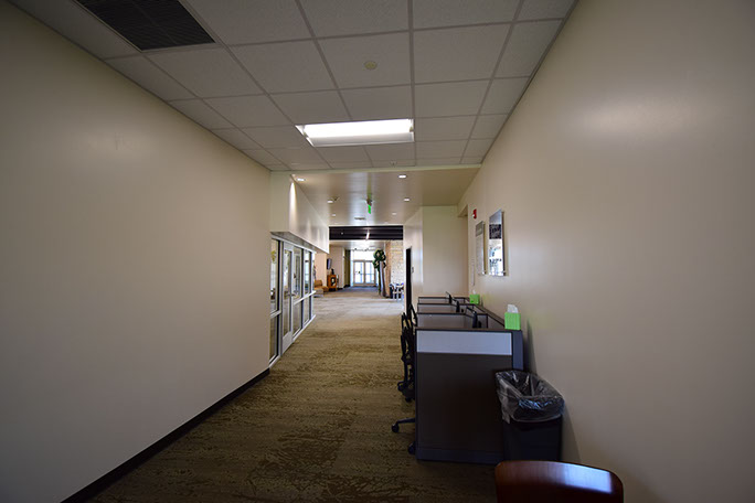 Utah State Univerisity Kaysville Campus steel framing under construction