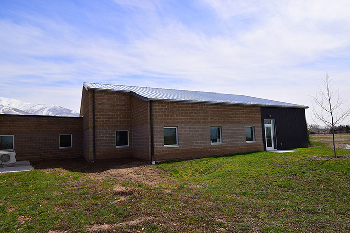 Utah State Univerisity Kaysville Campus steel framing under construction