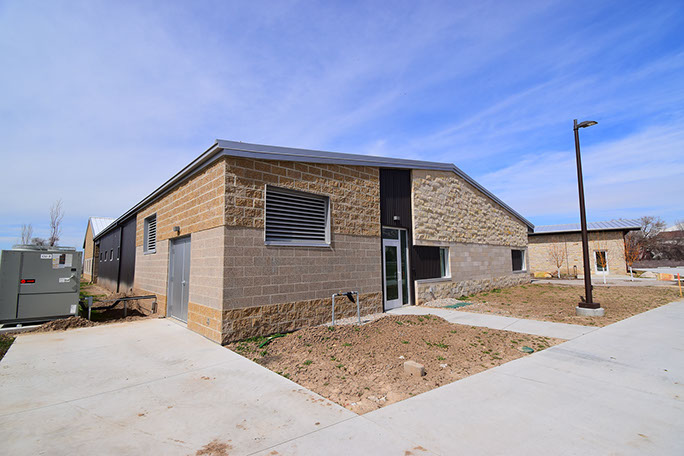 Utah State Univerisity Kaysville Campus steel framing under construction