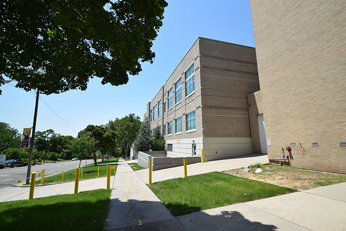 East High School south delivery dock