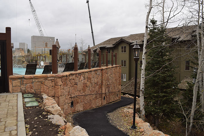 Stein Eriksen Lodge Expansion additional steel framing