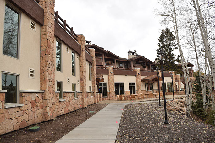 Stein Eriksen Lodge Expansion additional steel framing