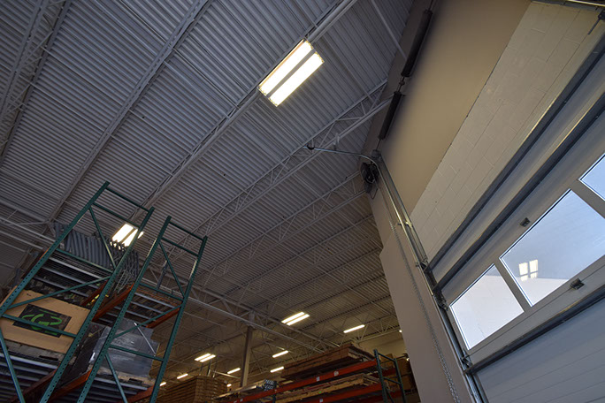 Great Dane Trailers loading area and pallet racks