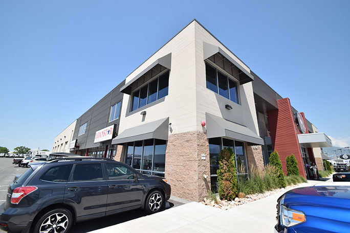 Great Dane Trailers office building corner view