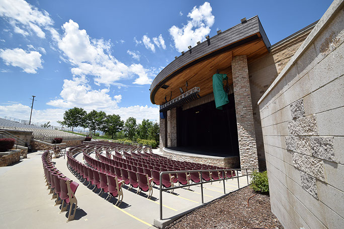 Sandy Amphitheater stage and lower seating