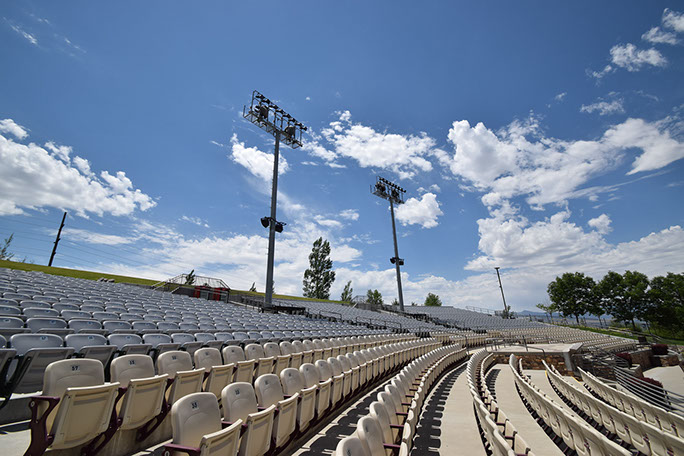 Sandy Amphitheater seating expanision and light towers