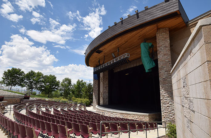 Sandy Amphitheater stage and lower seating sections