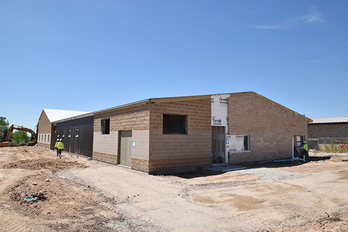 Utah State Univerisity Kaysville Campus exterior under construction