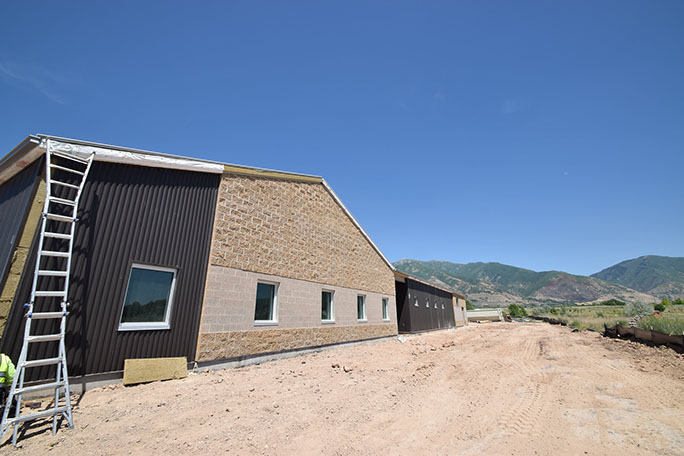 Utah State Univerisity Kaysville Campus exterior under construction