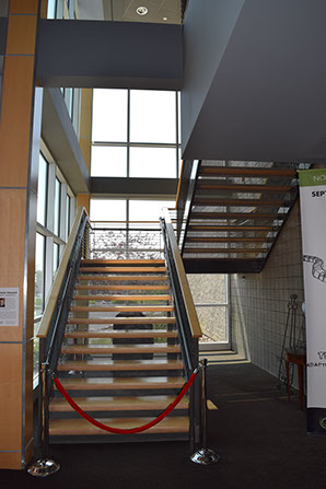 Davis Center for the Performing Arts atrium stairway