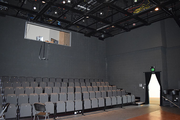 Davis Center for the Performing Arts black box theater room seating