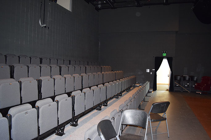 Davis Center for the Performing Arts black box theater room seats