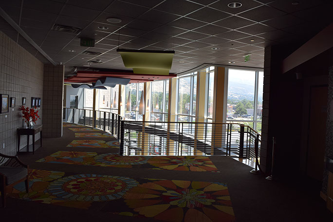 Davis Center for the Performing Arts atrium balcony