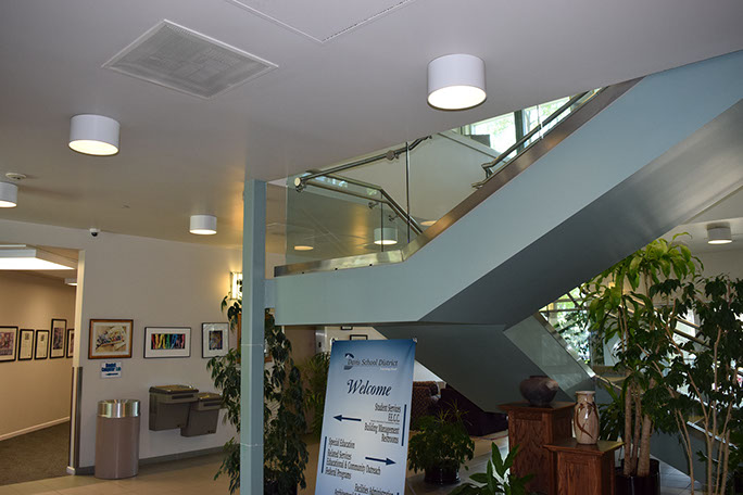 Davis School District Administration Building stairs