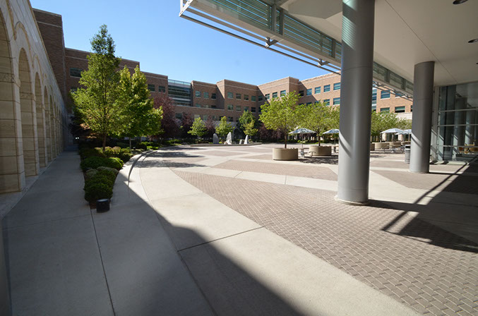BYU Joseph F. Smith Building courtyard area