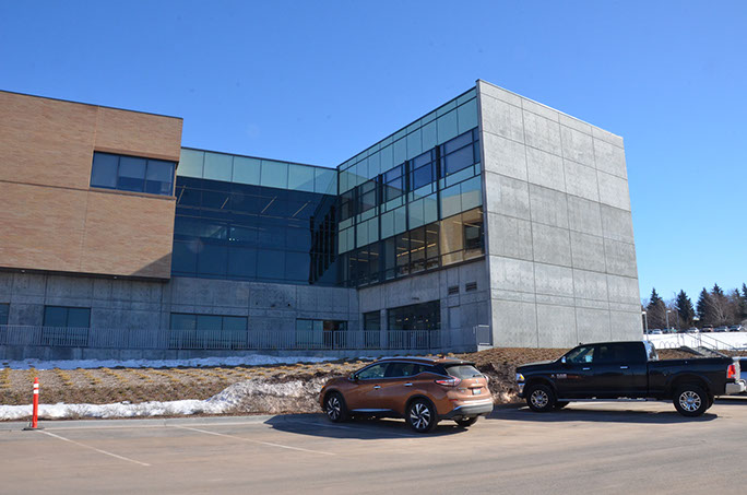 BYU-Idaho Science and Technology Building exterior concrete walls