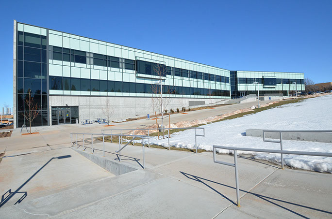 BYU-Idaho Science and Technology Building plaza area
