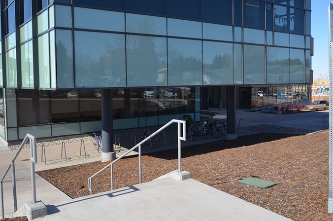 BYU-Idaho Science and Technology Building exterior columns