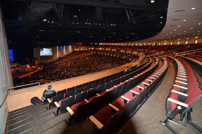BYU-Idaho Center Auditorium view from balcony