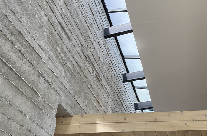 C. Mark Openshaw Education Center and Office Building x-braces