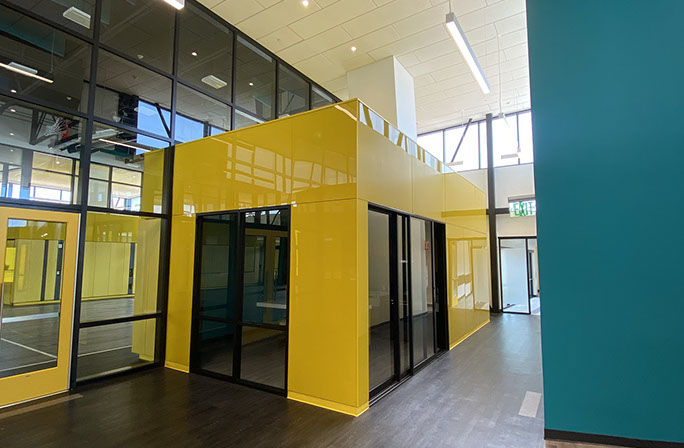 C. Mark Openshaw Education Center and Office Building x-braces