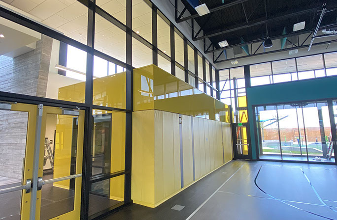 C. Mark Openshaw Education Center and Office Building x-braces