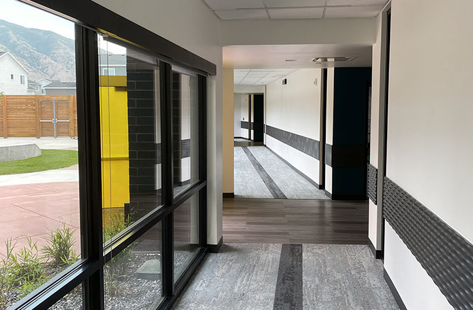 C. Mark Openshaw Education Center and Office Building x-braces