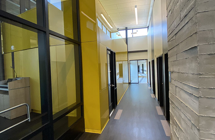 C. Mark Openshaw Education Center and Office Building x-braces