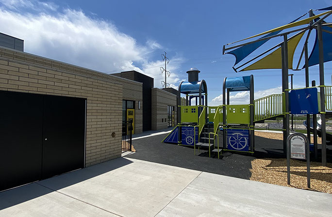 C. Mark Openshaw Education Center and Office Building x-braces