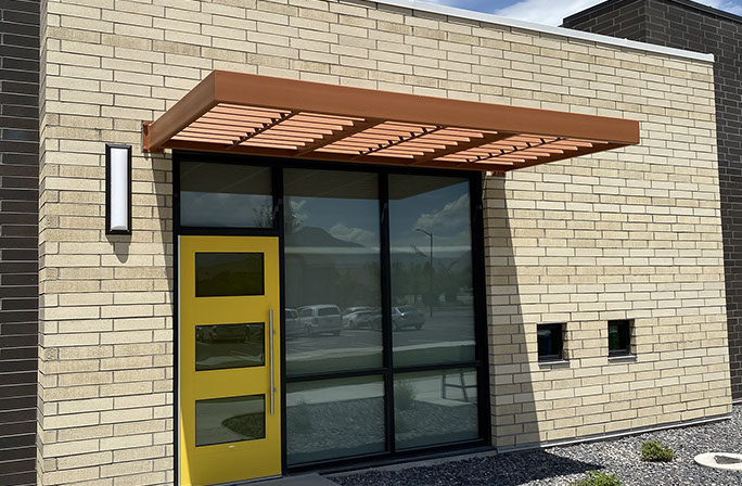 C. Mark Openshaw Education Center and Office Building x-braces