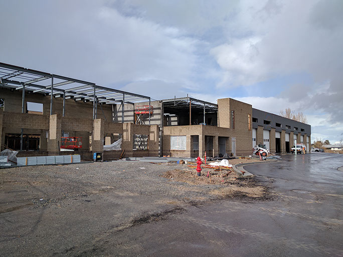 Kearns Improvement District main building under construction