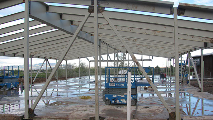 Utah State Univerisity Kaysville Campus steel brace frame