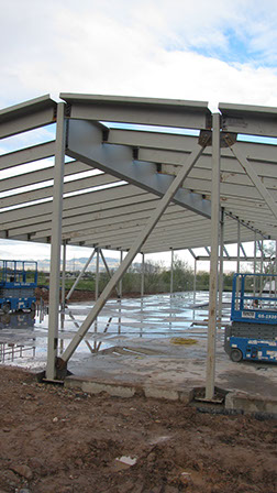 Utah State Univerisity Kaysville Campus steel brace frame