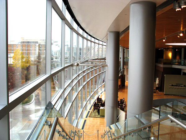BYU Joseph F. Smith Building interior window facade