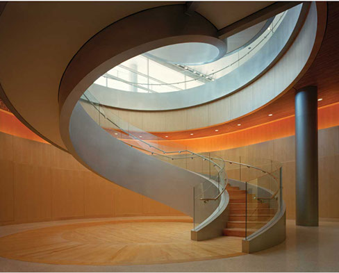 BYU Joseph F. Smith building floating spiral staircase