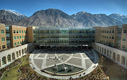 BYU Joseph F Smith Building Courtyard from above