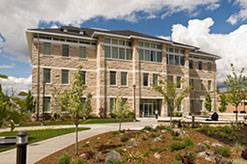 BYU-Idaho Jacob Spori Building front view from plaza