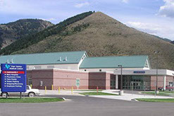 Star Valley Medical enter entrance with mountains in the background