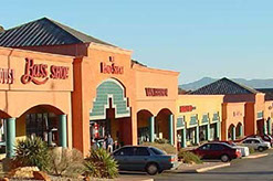 Zion Factory Outlets and parking lot